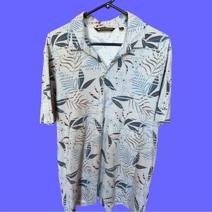 Men's Travis Mathew  Tropical Print golf Shirt size large